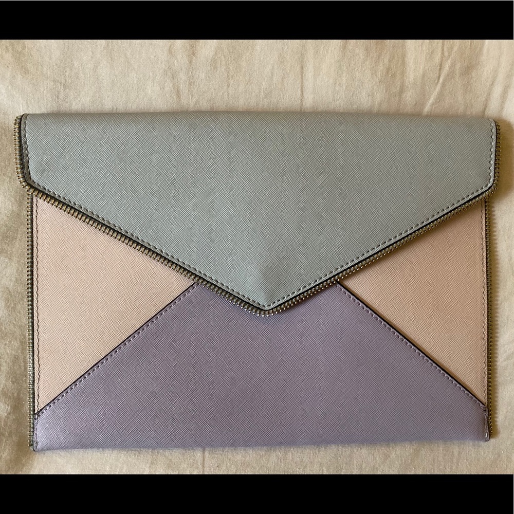 Rebecca Minkoff Leather Envelope Clutch